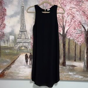 Wilfred Sleeveless Mid Length Sleeveless Black with exposed gold zipper sz S EUC